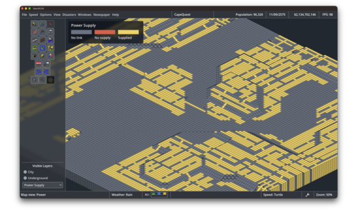 Power supply data view